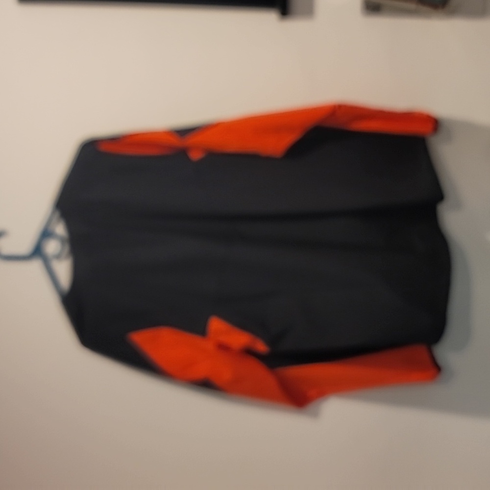 Windbreaker, Nike Miami Marlins mens Large, black & orange, zippered pockets - Picture 2 of 3